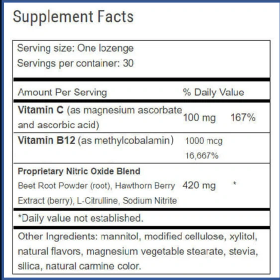 CircO2 Supplement Facts